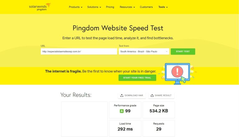 Pingdom Tools: O que é e como usar
